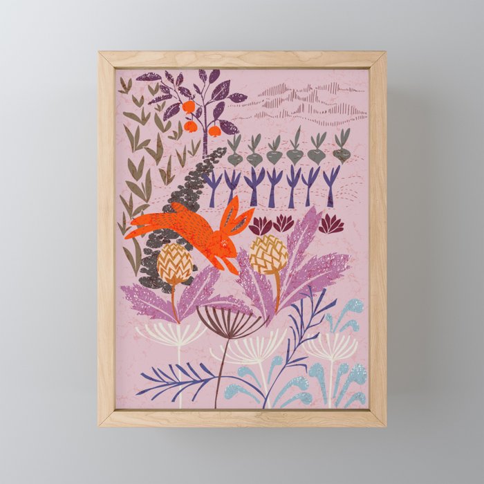 Artichoke thief at sunrise Mini Art Print Gallery Image 1