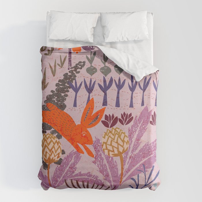 Artichoke thief at sunrise Duvet Cover Gallery Image 6
