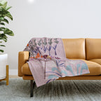 Artichoke thief at sunrise Throw Blanket Gallery Image 1
