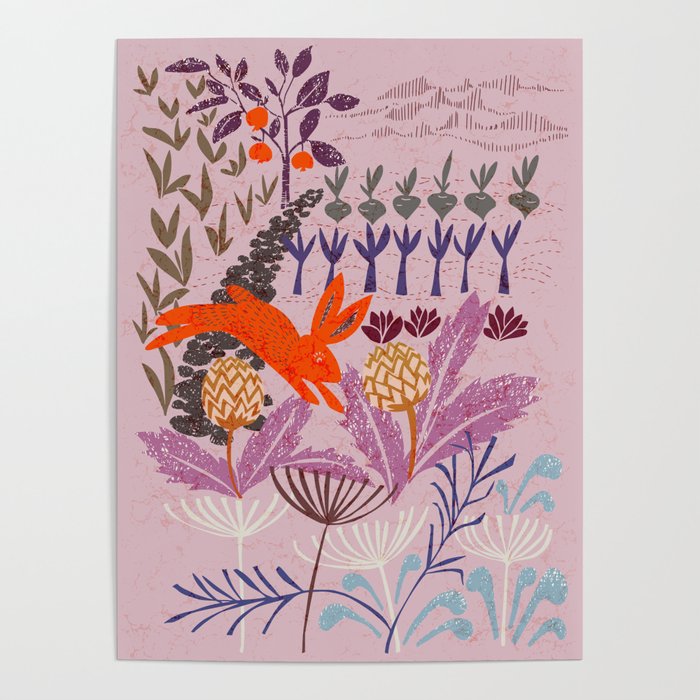 Artichoke thief at sunrise Poster Gallery Image 1