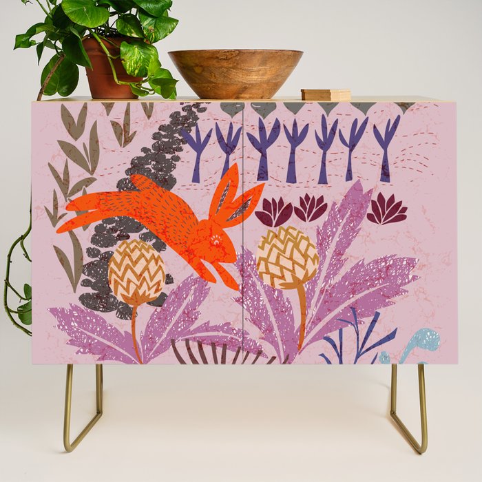 Artichoke thief at sunrise Credenza Gallery Image 1