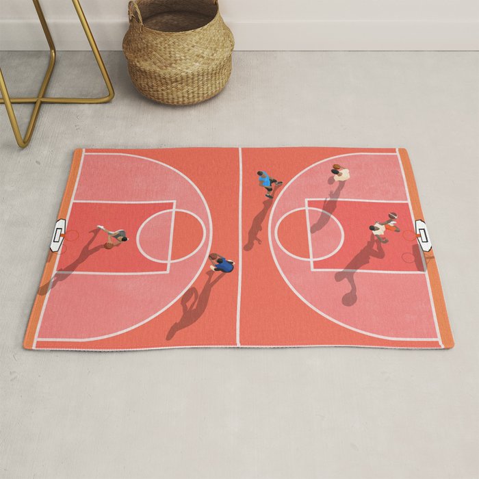 Street Basketball Playground  Rug Gallery Image 1