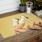 These Boots - Yellow Outdoor Rug Gallery Image 2