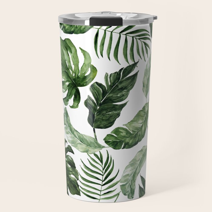 Tropical Leaf Travel Mug Gallery Image 1