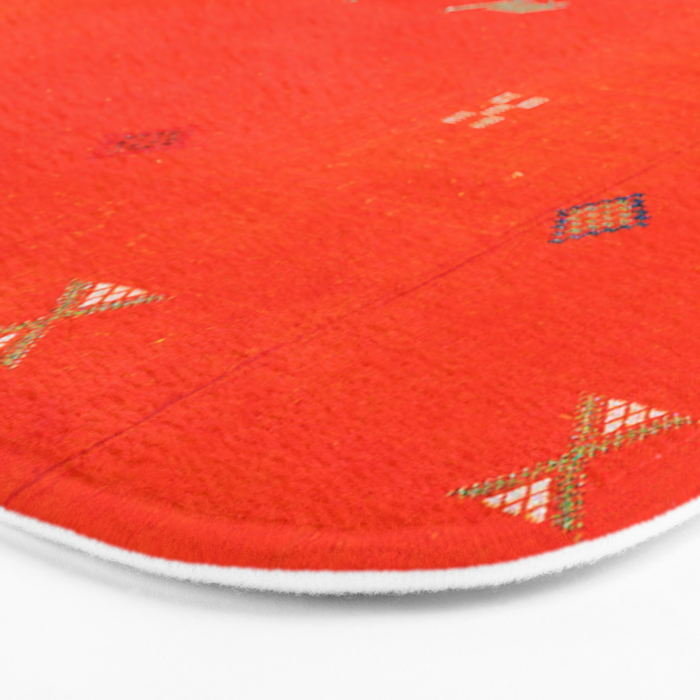 N6 | Vintage Orange Anthropologie Moroccan Artwork. Bath Mat Gallery Image 3