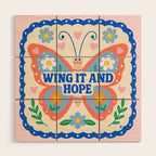 Wing It and Hope Wood Wall Art Gallery Image 1