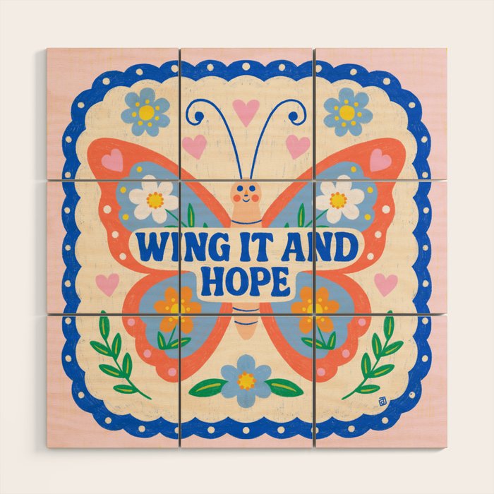 Wing It and Hope Wood Wall Art Gallery Image 1