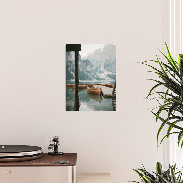 Lago di Braies | Fine art travel photography print Italy | Dolomites South Tirol Poster Gallery Image 2