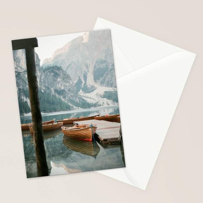 Lago di Braies | Fine art travel photography print Italy | Dolomites South Tirol Stationery Card Gallery Image 2