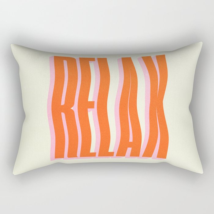Relax: Wavy Edition Rectangular Pillow Gallery Image 2