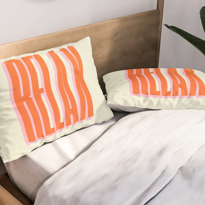 Relax: Wavy Edition Pillow Sham Gallery Image 2