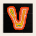 Rainbow V Wood Wall Art Gallery Image 1
