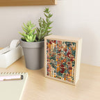 Floral and Tartan Pattern Mini Art Print Gallery Image 2