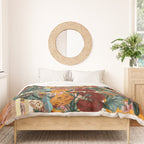 Floral and Tartan Pattern Duvet Cover Gallery Image 3