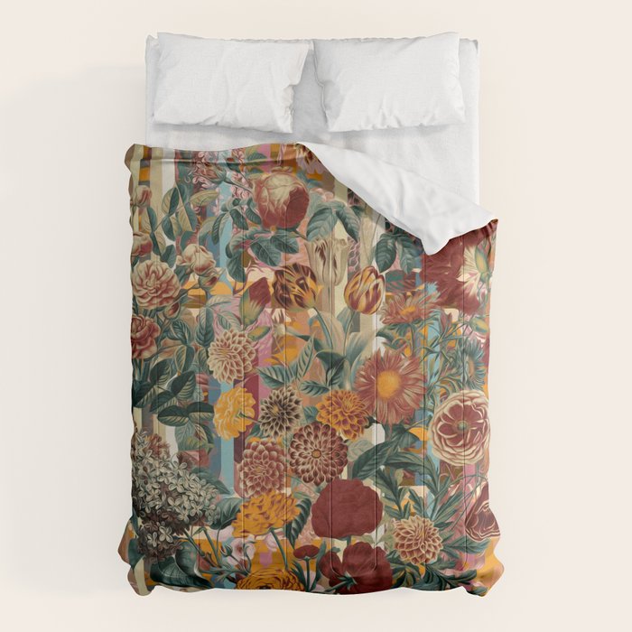 Floral and Tartan Pattern Comforter Gallery Image 6