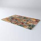 Floral and Tartan Pattern Rug Gallery Image 3