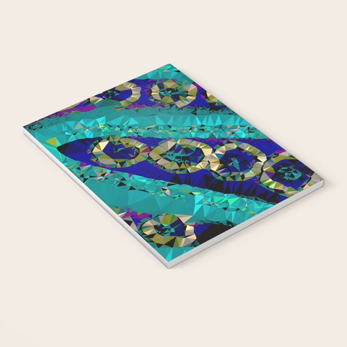 Glittery Low Poly Abstract Geometric Art Notebook Gallery Image 3