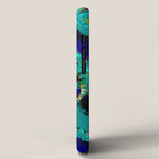 Glittery Low Poly Abstract Geometric Art iPhone Case Gallery Image 2