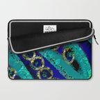 Glittery Low Poly Abstract Geometric Art Laptop Sleeve Gallery Image 2