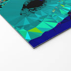 Glittery Low Poly Abstract Geometric Art Welcome Mat Gallery Image 2