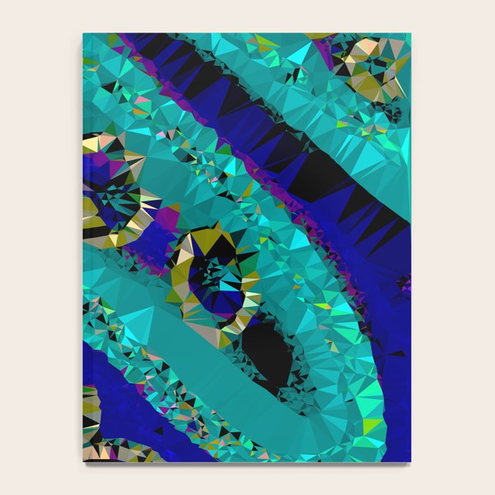 Glittery Low Poly Abstract Geometric Art Notebook Gallery Image 4