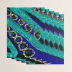 Glittery Low Poly Abstract Geometric Art Wrapping Paper Gallery Image 3