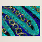 Glittery Low Poly Abstract Geometric Art Jigsaw Puzzle Gallery Image 1