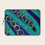 Glittery Low Poly Abstract Geometric Art Laptop Sleeve Gallery Image 1