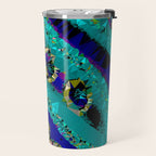 Glittery Low Poly Abstract Geometric Art Travel Mug Gallery Image 2