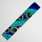 Glittery Low Poly Abstract Geometric Art Table Runner Gallery Image 3