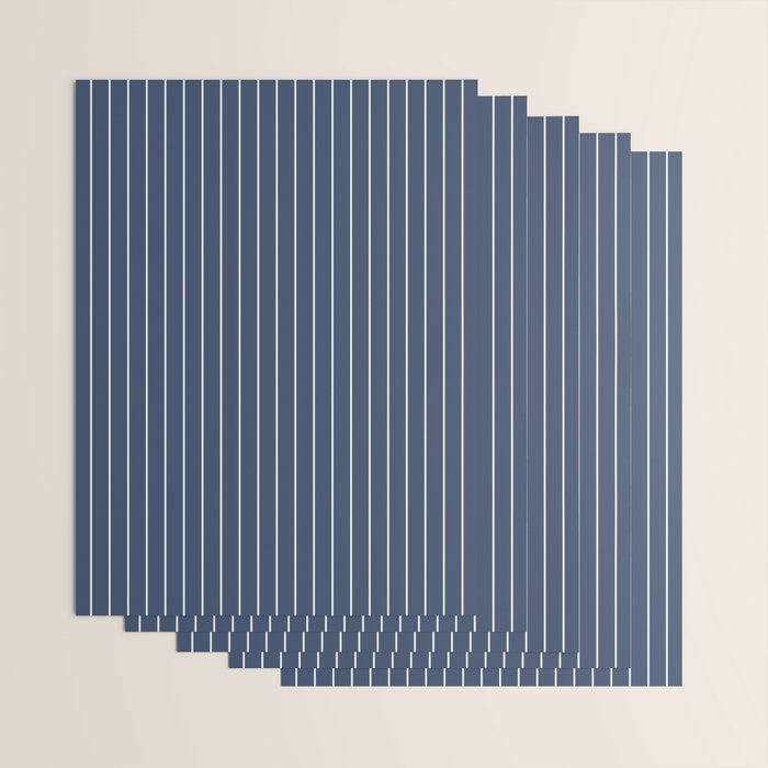 Minimal Arch XIV Navy Blue Modern Geometric Lines Wrapping Paper Gallery Image 3