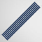 Minimal Arch XIV Navy Blue Modern Geometric Lines Table Runner Gallery Image 3