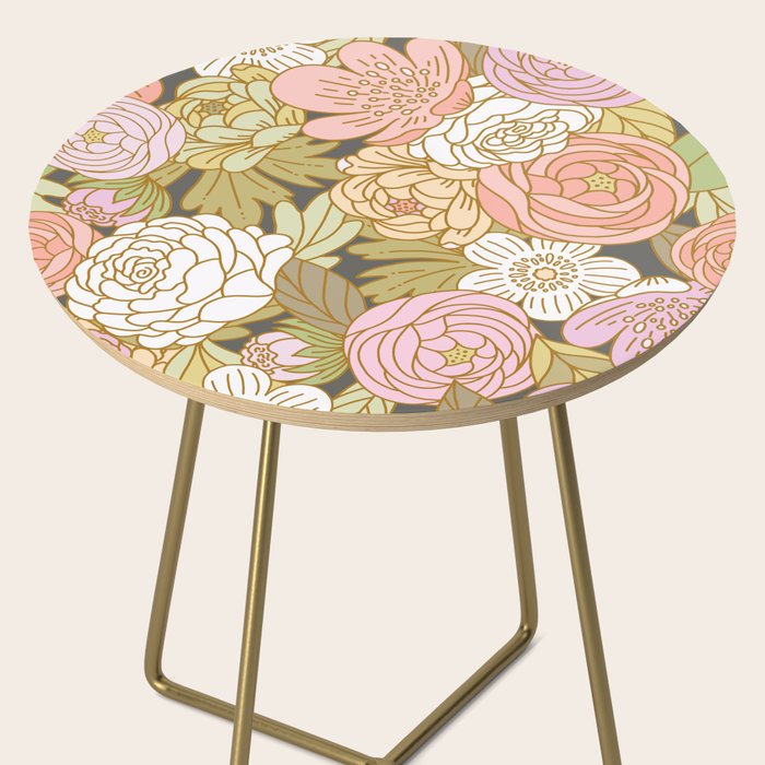 Boho Blooms | Pastel Fall Colors Side Table Gallery Image 2