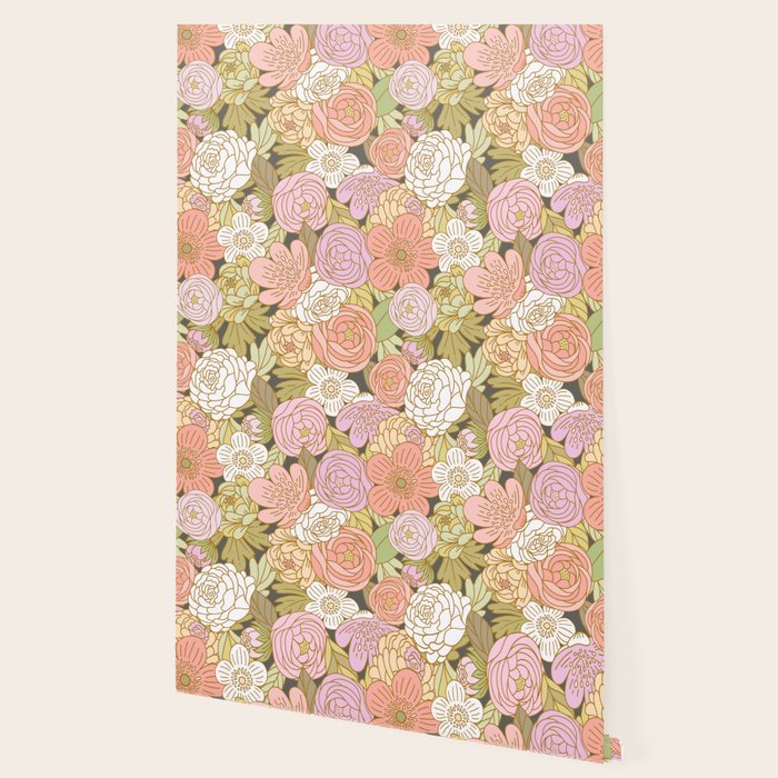 Boho Blooms | Pastel Fall Colors Wallpaper Gallery Image 2