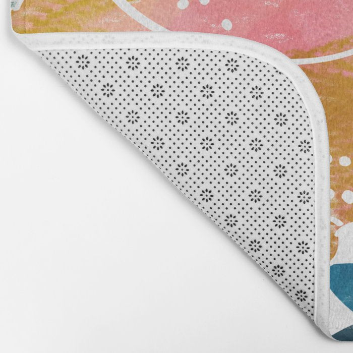 Lemons | Watercolor Modern Boho Botanical Painting | Pastel Summer Jungle Garden Juicy Fresh Bath Mat Gallery Image 2