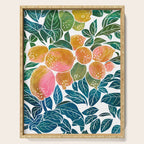 Lemons | Watercolor Modern Boho Botanical Painting | Pastel Summer Jungle Garden Juicy Fresh Serving Tray Gallery Image 1