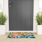 Lemons | Watercolor Modern Boho Botanical Painting | Pastel Summer Jungle Garden Juicy Fresh Welcome Mat Gallery Image 3