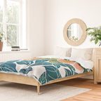 Lemons | Watercolor Modern Boho Botanical Painting | Pastel Summer Jungle Garden Juicy Fresh Duvet Cover Gallery Image 2