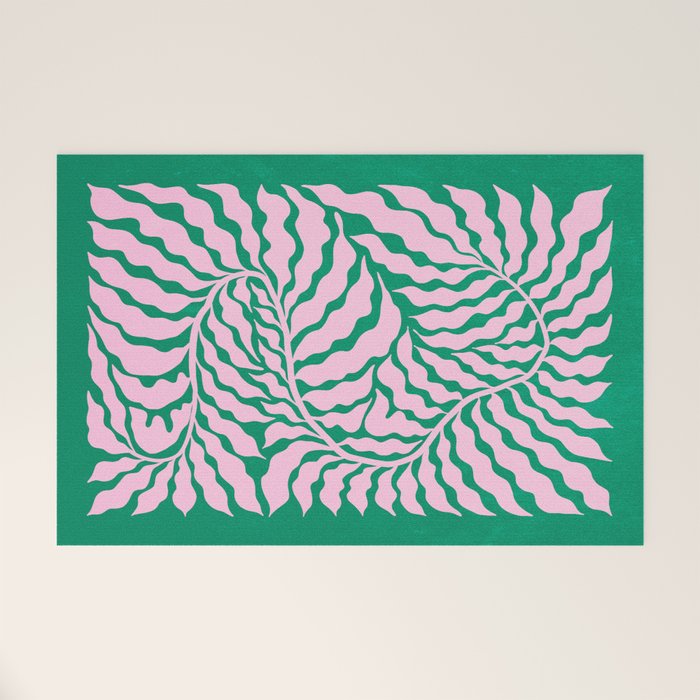 Sage & Chantilly Fern: Ferns 01 Welcome Mat Gallery Image 1