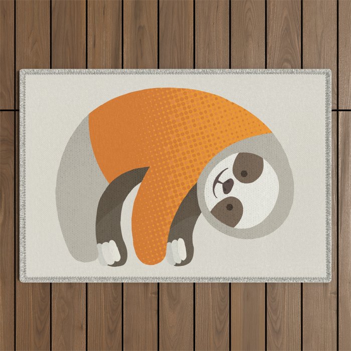 Whimsy Sloth Outdoor Rug Gallery Image 1
