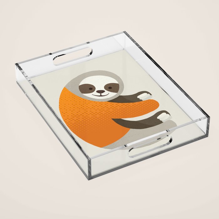 Whimsy Sloth Acrylic Tray Gallery Image 1