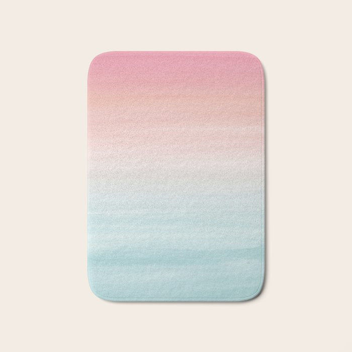 Touching Watercolor Abstract Beach Dream #1 #painting #decor #art #society6 Bath Mat Gallery Image 1