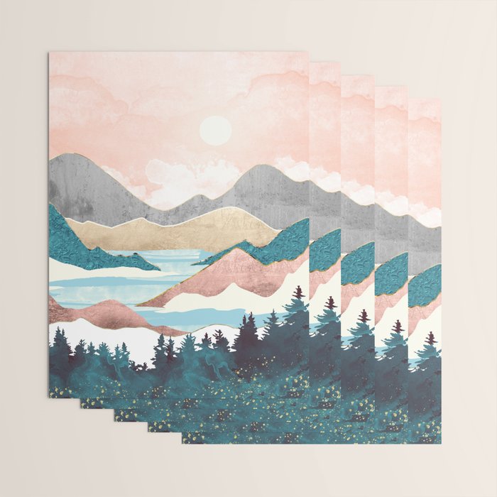 Lake Sunrise Wrapping Paper Gallery Image 3