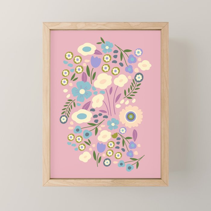 Whimsy Floral  Mini Art Print Gallery Image 1