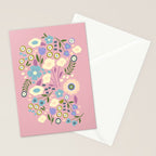 Whimsy Floral  Stationery Card Gallery Image 2