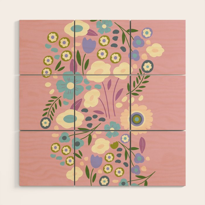 Whimsy Floral  Wood Wall Art Gallery Image 1