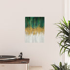 Green and gold motion abstract Poster Gallery Image 2