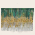 Green and gold motion abstract Wall Hanging Gallery Image 1