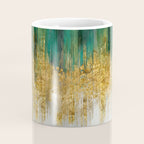 Green and gold motion abstract Coffee Mug Gallery Image 4