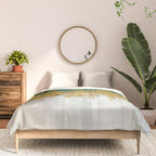 Green and gold motion abstract Comforter Gallery Image 3
